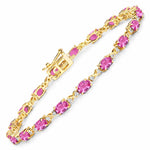 Oval Diamond Accent Bracelet