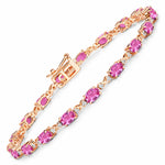 Oval Diamond Accent Bracelet