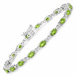 Oval Diamond Accent Bracelet
