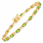 Oval Diamond Accent Bracelet