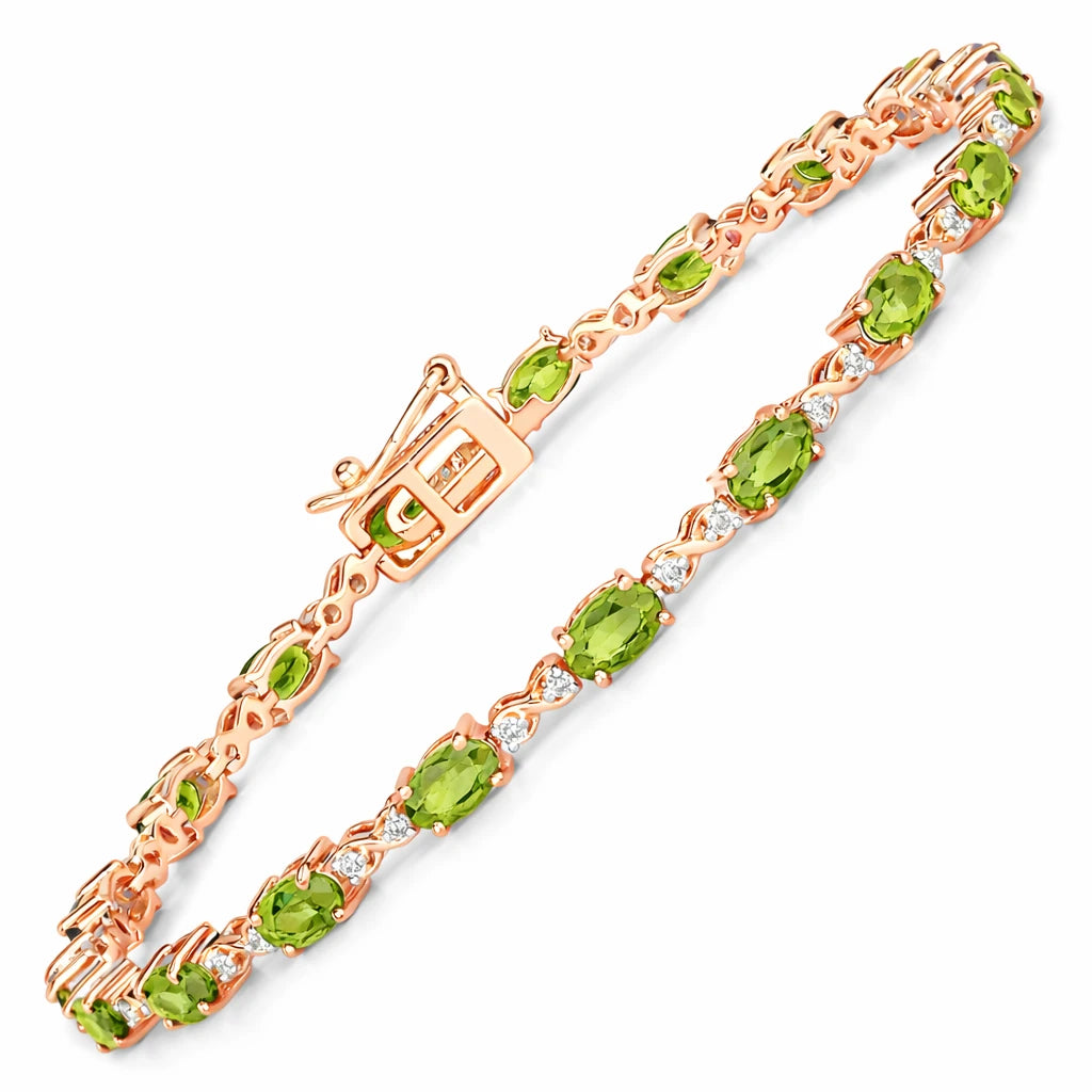 Oval Diamond Accent Bracelet