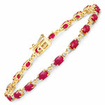 Oval Diamond Accent Bracelet