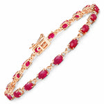 Oval Diamond Accent Bracelet