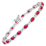 Oval Diamond Accent Bracelet
