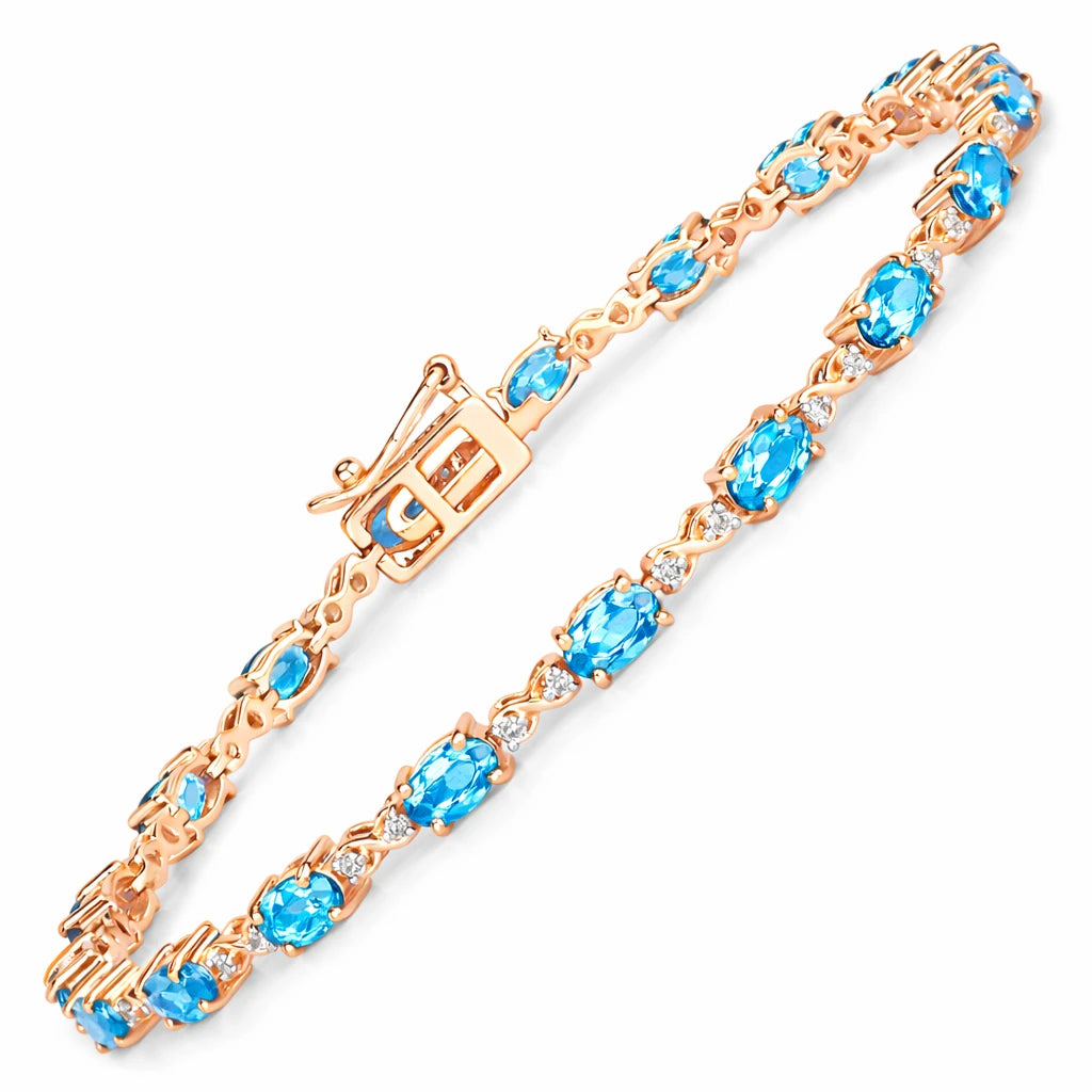 Oval Diamond Accent Bracelet