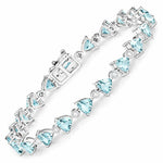 Trillion Diamond Accent Line Bracelet