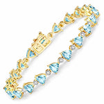 Trillion Diamond Accent Line Bracelet