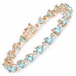 Trillion Diamond Accent Line Bracelet