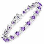 Trillion Diamond Accent Line Bracelet