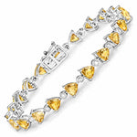 Trillion Diamond Accent Line Bracelet