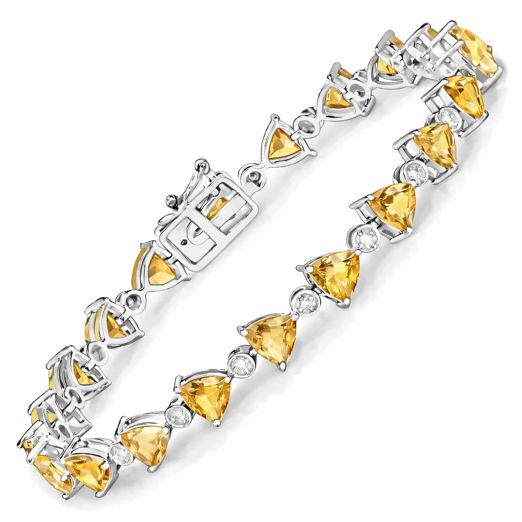Trillion Diamond Accent Line Bracelet