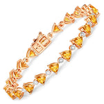 Trillion Diamond Accent Line Bracelet