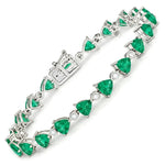 Trillion Diamond Accent Line Bracelet