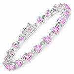 Trillion Diamond Accent Line Bracelet