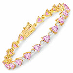 Trillion Diamond Accent Line Bracelet