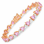 Trillion Diamond Accent Line Bracelet