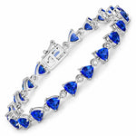Trillion Diamond Accent Line Bracelet