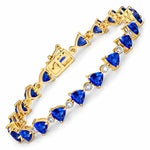 Trillion Diamond Accent Line Bracelet