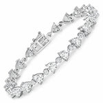 Trillion Diamond Accent Line Bracelet