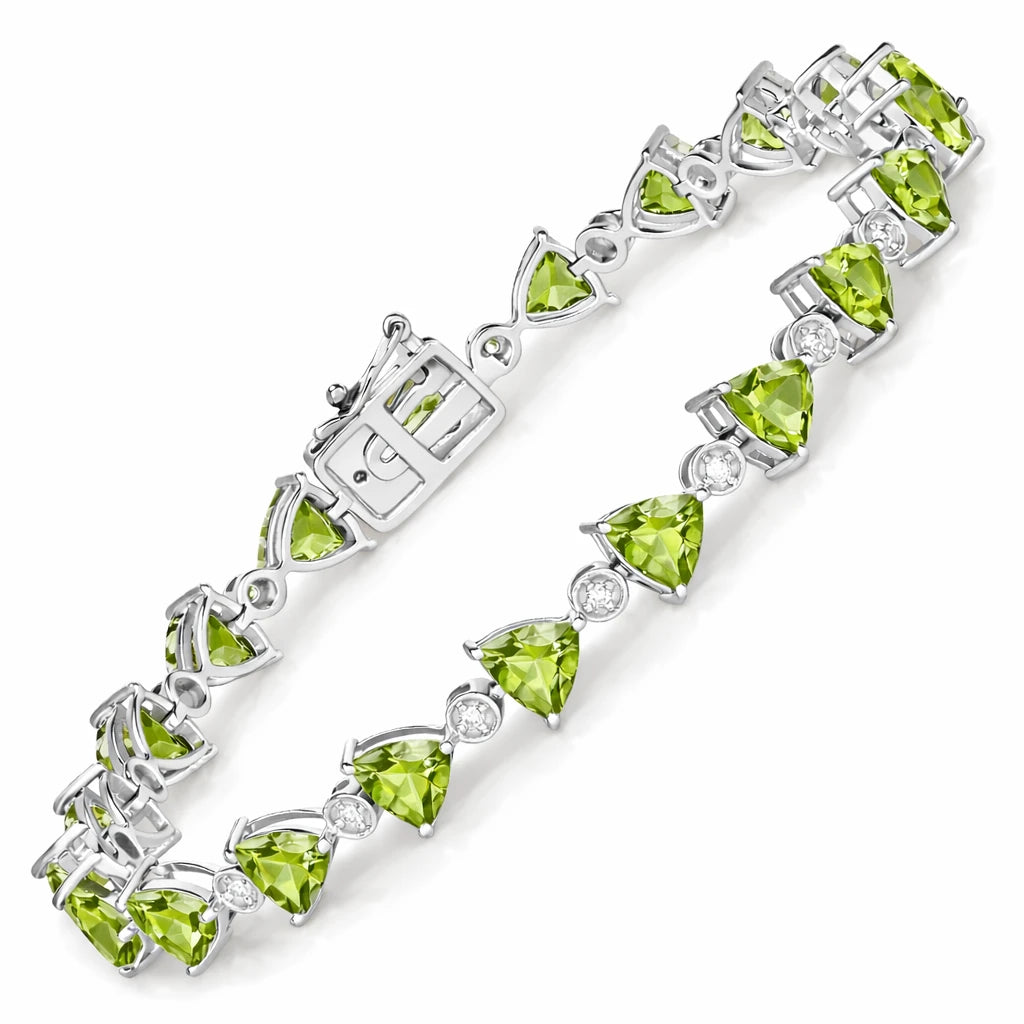 Trillion Diamond Accent Line Bracelet