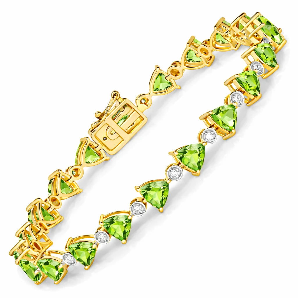 Trillion Diamond Accent Line Bracelet