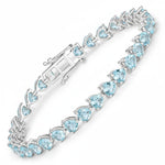 Heart Prong Set  Tennis Bracelet