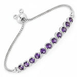 Round Bezel Set Bracelet