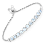 Round Bezel Set Bracelet