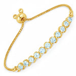 Round Bezel Set Bracelet