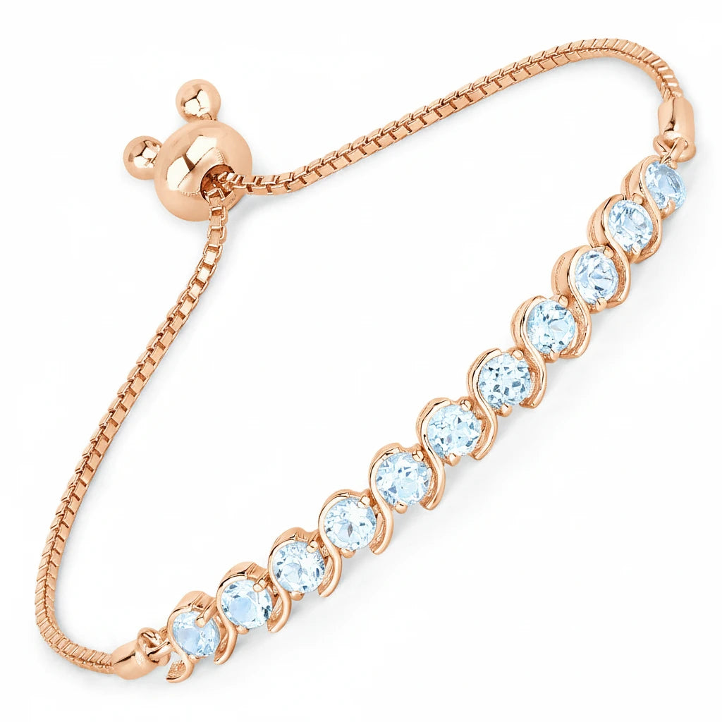 Round Bezel Set Bracelet
