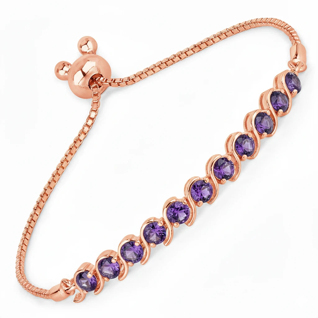 Round Bezel Set Bracelet