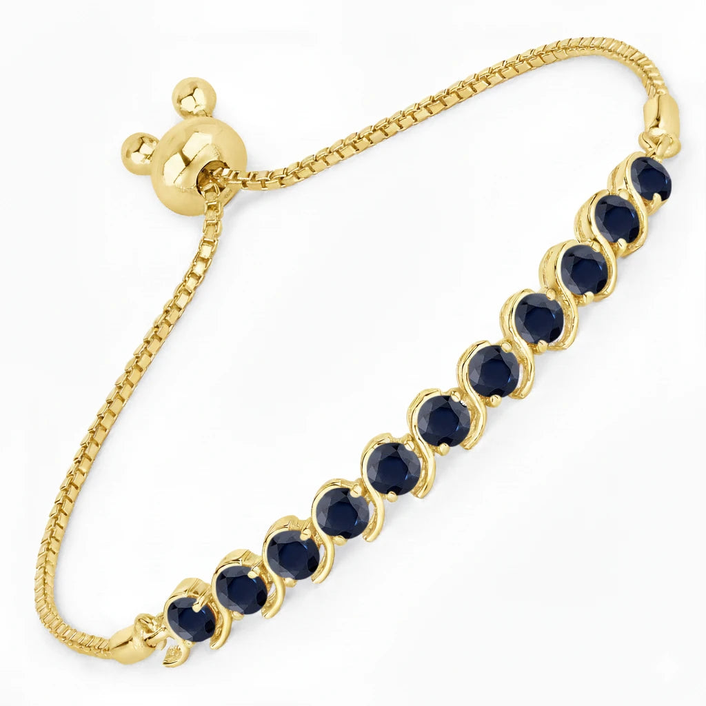 Round Bezel Set Bracelet