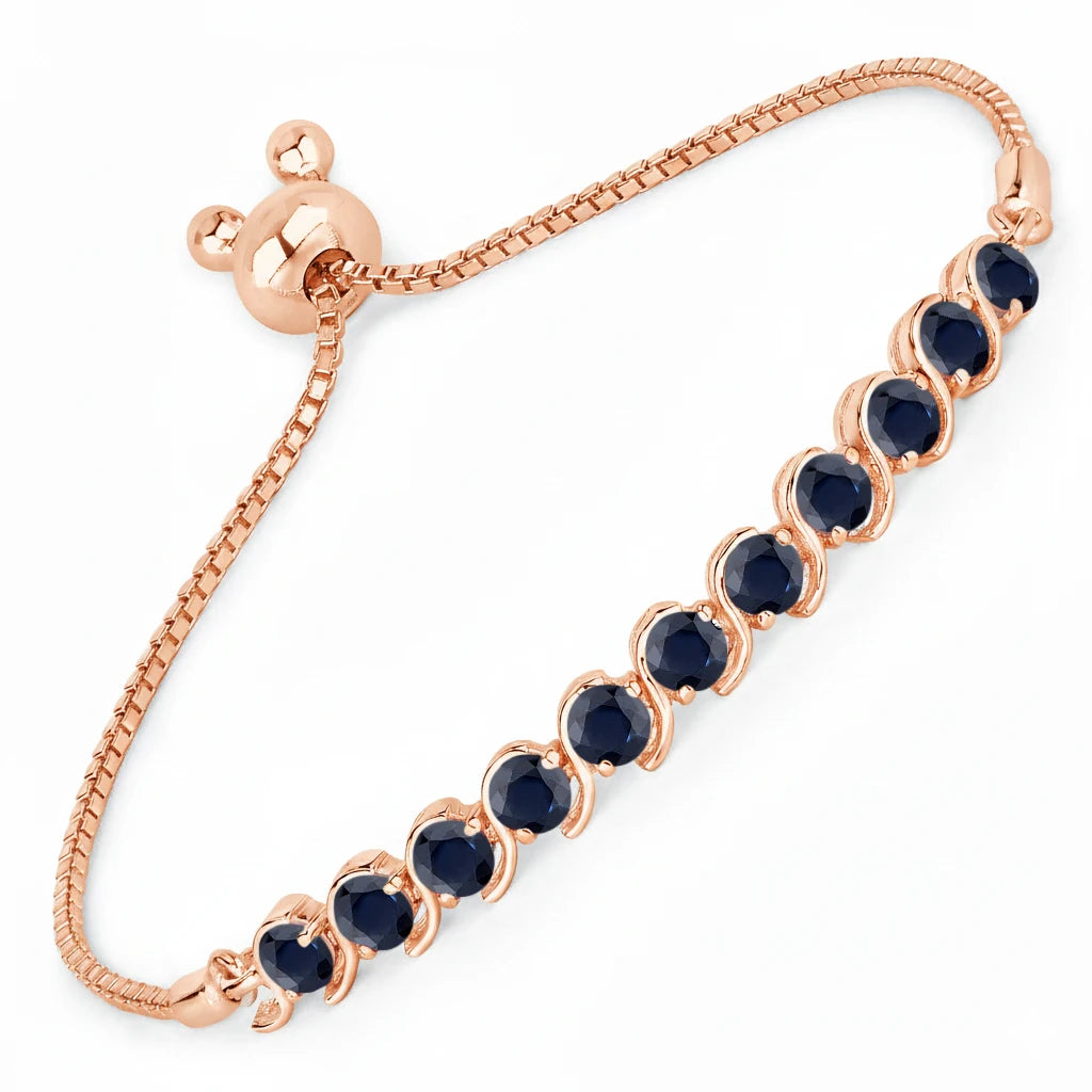Round Bezel Set Bracelet