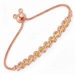 Round Bezel Set Bracelet