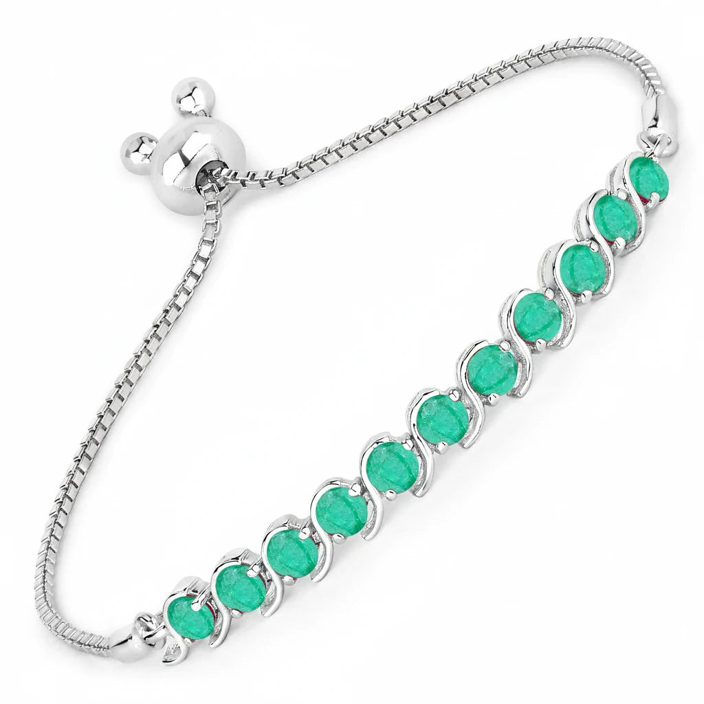 Round Bezel Set Bracelet