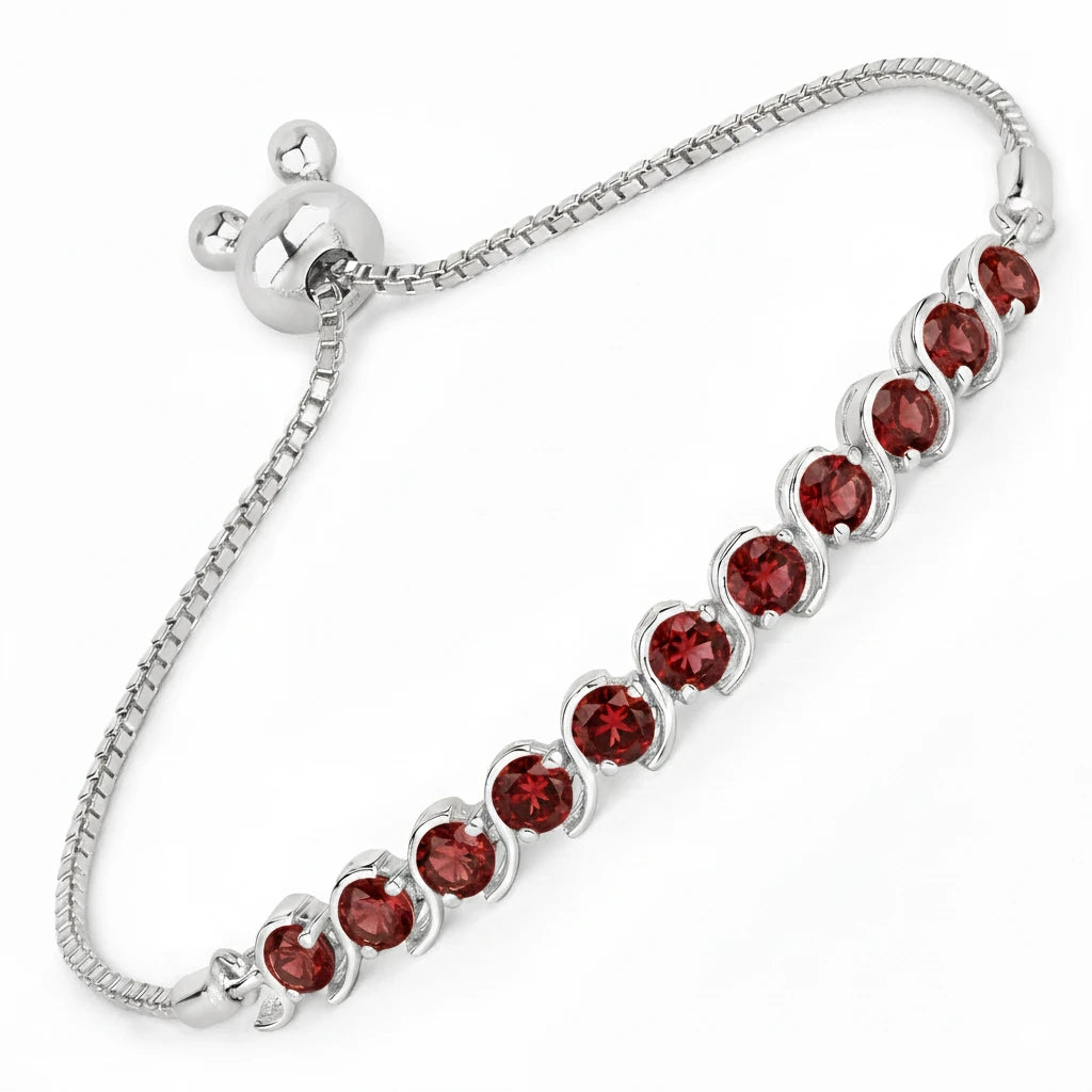 Round Bezel Set Bracelet