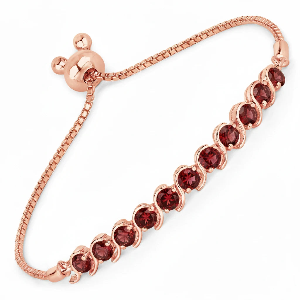 Round Bezel Set Bracelet