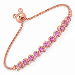 Round Bezel Set Bracelet
