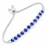 Round Bezel Set Bracelet
