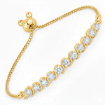 Round Bezel Set Bracelet