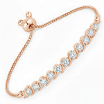 Round Bezel Set Bracelet