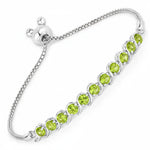 Round Bezel Set Bracelet