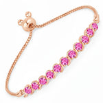 Round Bezel Set Bracelet