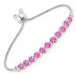 Round Bezel Set Bracelet