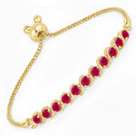 Round Bezel Set Bracelet