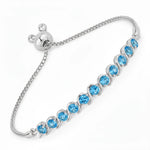 Round Bezel Set Bracelet