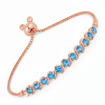 Round Bezel Set Bracelet