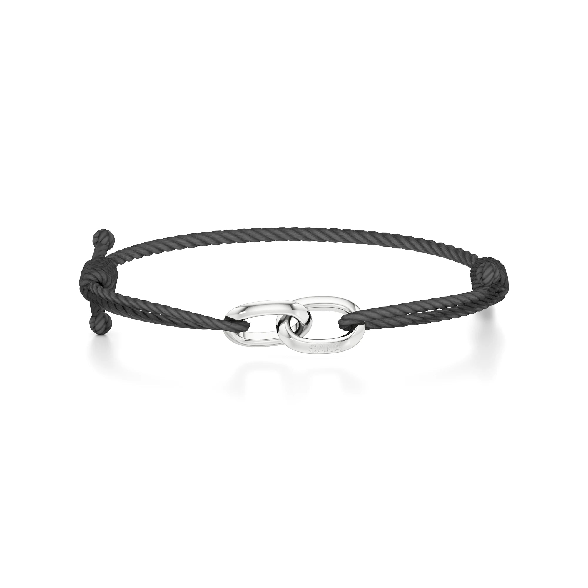 Men’s Engravable Twin Link Cord Bracelet