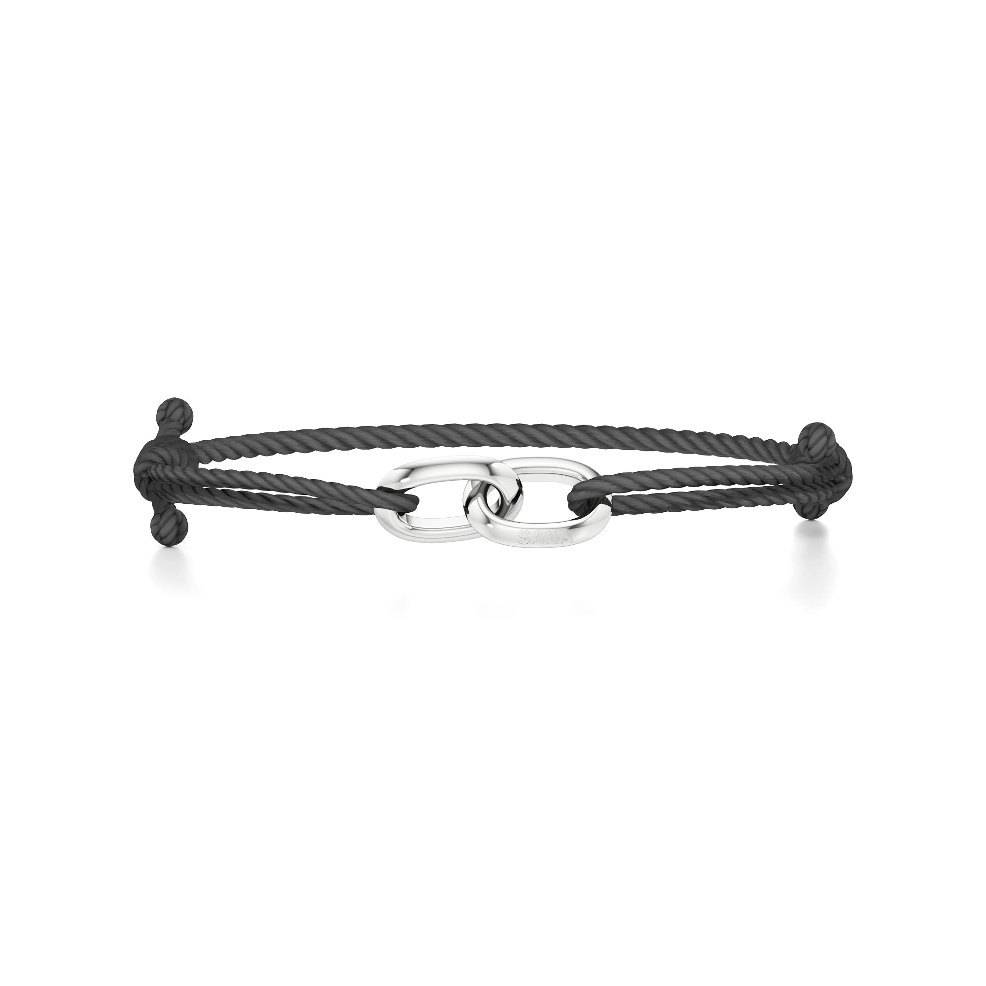 Men’s Engravable Twin Link Cord Bracelet