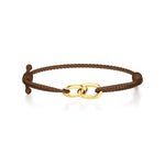 Men’s Engravable Twin Link Cord Bracelet